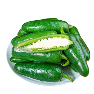 新鲜墨西哥辣椒港椒油焖椒肉厚脆嫩辣香特辣jalapeno青椒西餐食材