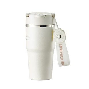 物生物保温杯女生316L不锈钢随行咖啡杯子学生男吸管水杯2025新款