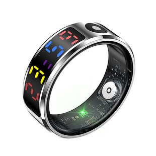 智能戒指计步心率血压血氧睡眠监测防水指环屏幕显示运动刷短视频