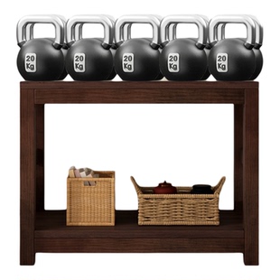 鱼缸架80*40cm方缸专用落地收纳架复古风易安装防倾倒家用置物架