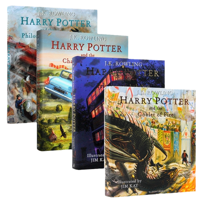 harrypotter英文精装彩绘版6册
