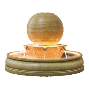 风水球流水摆件循环水喷泉鱼池缸公司酒店大堂水景庭院造景水幕墙