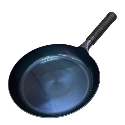 正品章丘平底锅小铁锅烙饼煎蛋饼锅不粘锅无涂层家用牛排煎锅专用
