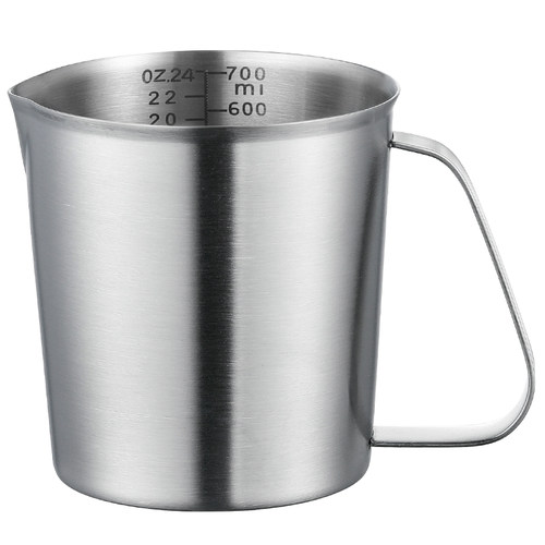 304不锈钢量杯带刻度烘焙咖啡奶茶店计量克度杯10002000ml2L加厚