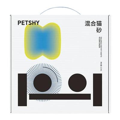 PETSHY活性炭砂2包豆腐混合除臭