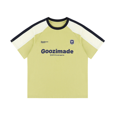 GOOZIMADE插肩袖T恤男印花半袖