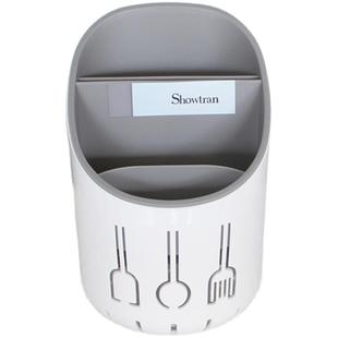 绣川筷筒刀叉勺子木铲桶家用餐具整理架清洁沥水拆卸筷笼小置物架