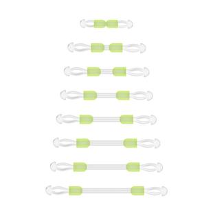 川泽子线分叉器定距硅胶双钩分叉豆防缠绕太空豆鱼钩分线器小配件