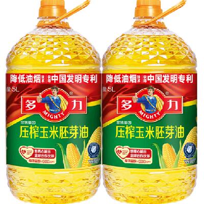 多力压榨非转基因玉米油5L×2桶