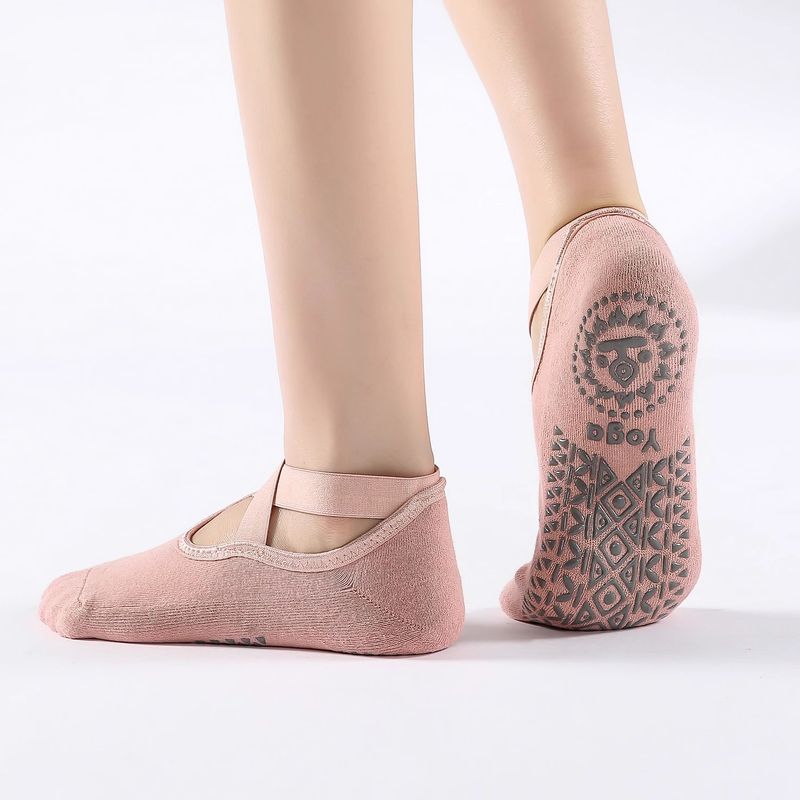 专业普拉提专用鞋防滑脚套空中瑜伽袜子女夏季运动鞋袜点胶地板袜