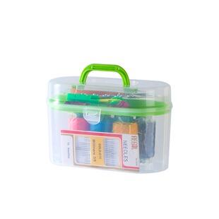 家用针线盒套装实用便携缝纫工具10件套宿舍针线包缝补工具收纳盒