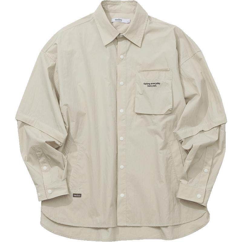nauticawhitesail中性长袖衬衫