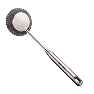 加厚不锈钢锅刷厨房专用不伤锅刷锅神器长柄洗锅刷清洁刷子钢丝球