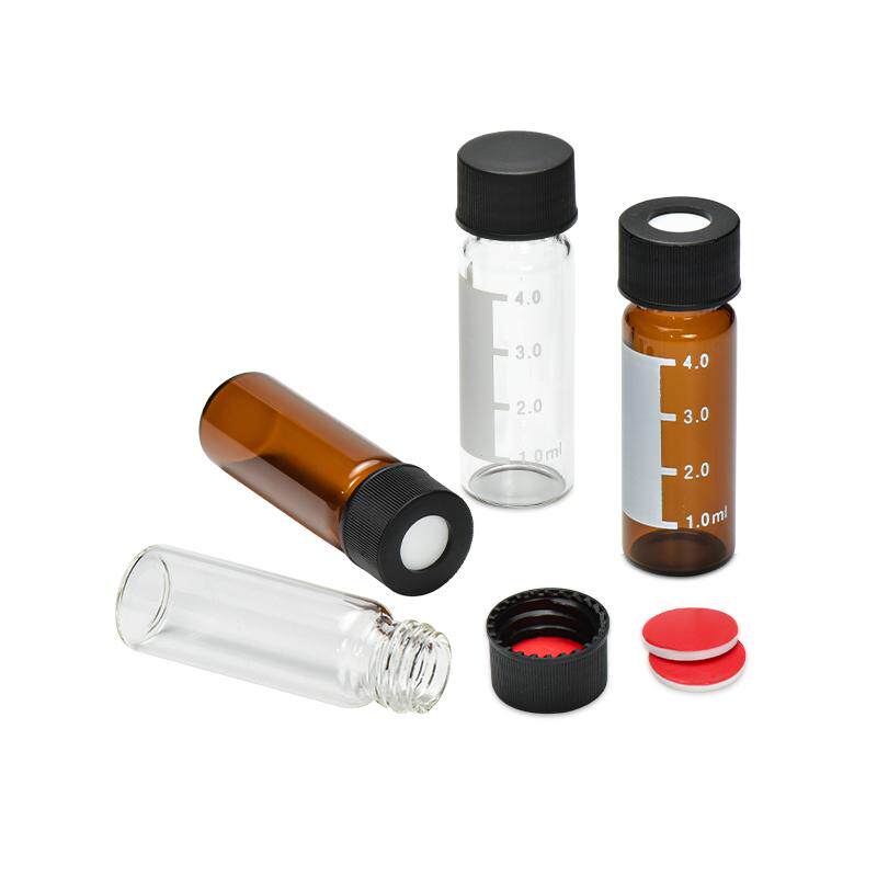 4ml/5ml透明棕色带刻度样品瓶色谱进样废液溶剂解析顶空瓶安捷伦岛津