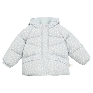 whitewheat儿童2025冬季新款外套厚男女童满印宝宝三防羽绒服保暖