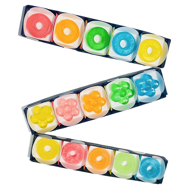 CANDYDOMO日本同款水果味脆皮琥珀糖软糖网红糖果高端零食伴手礼
