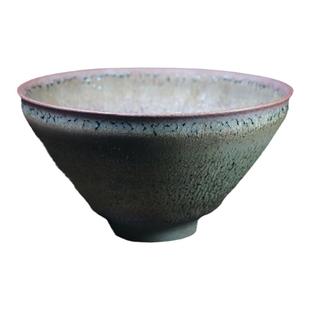 镰田幸二 耀变紫光天目茶盏  茶杯 茶具