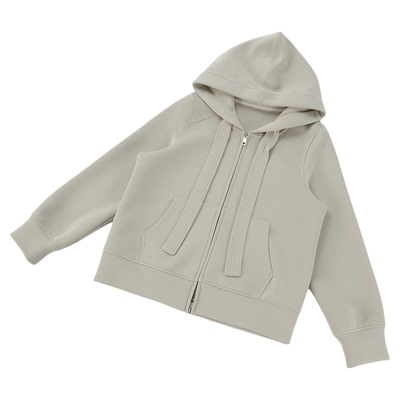 酒窝桃子大码宽帽绳连帽卫衣长袖正肩太空棉日系显瘦遮肉学院风春