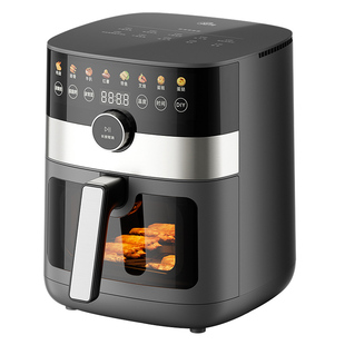 美的炎烤6.5L可视免翻面空气炸锅烹饪机家用烤箱电炸锅KZC6584