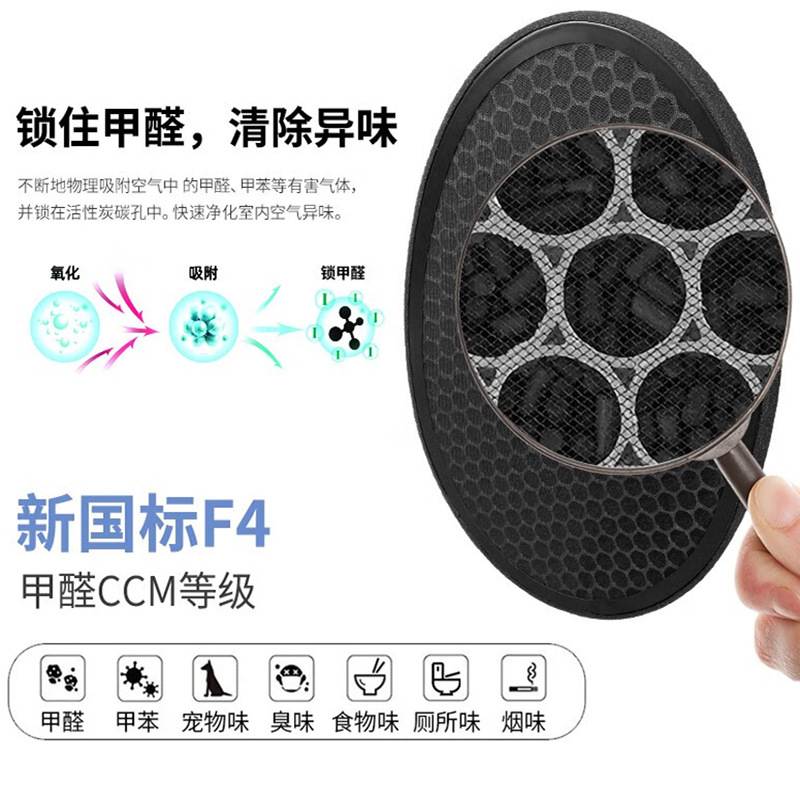 适用LG空气净化器滤芯家用HEPA活性炭过滤网配件适配W309椭圆形版