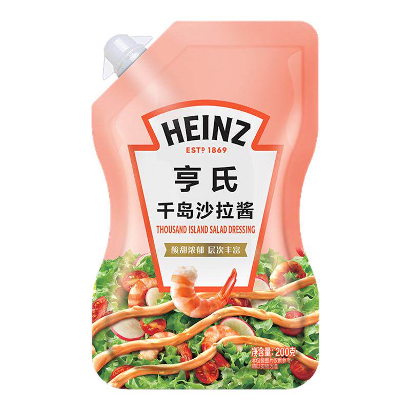 亨氏千岛沙拉酱200g水果蔬菜水果沙拉手抓饼沙拉酱家用亨氏沙拉酱