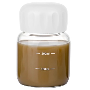 玻璃杯女便携水杯高颜值带盖迷你透明豆浆牛奶小杯子高硼硅胖胖杯