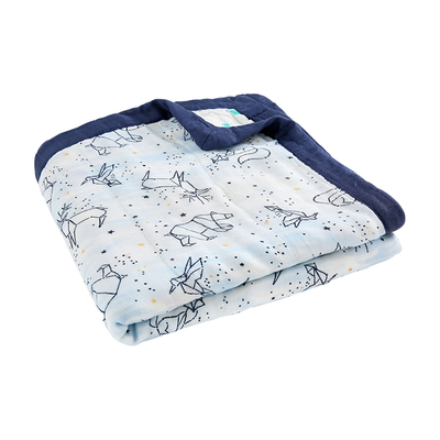 纳多果婴儿纱布抱毯竹纤维