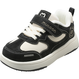 牧童儿童板鞋2025冬季新款男童轻便软底小童运动鞋加绒女童二棉鞋