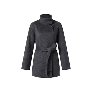 OBEG欧碧倩JI简风老钱双面呢羊毛大衣外套2025冬季新款50504530