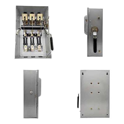 上德HH3-30A60A100A150A200A300A400A500A600A三相铁壳负荷开关
