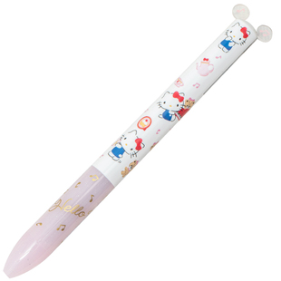 败家实验室日本sakamoto三丽鸥限定双色耳朵圆珠笔红蓝笔芯凯蒂猫