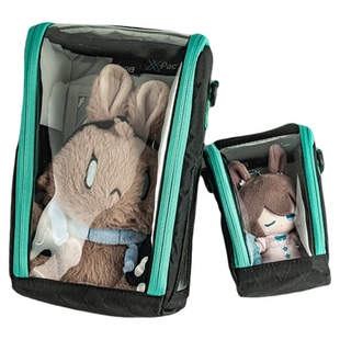 boltboat勃朗峰户外15cm娃包透明娃包努努labubu保护套外出痛包