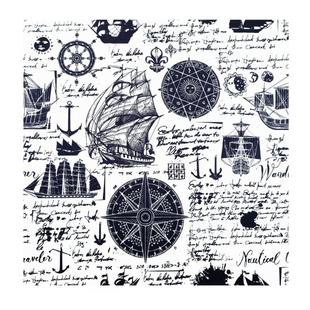 THECOLOR BANDANA美式复古方巾男女丝巾海军风领巾头巾机车围脖