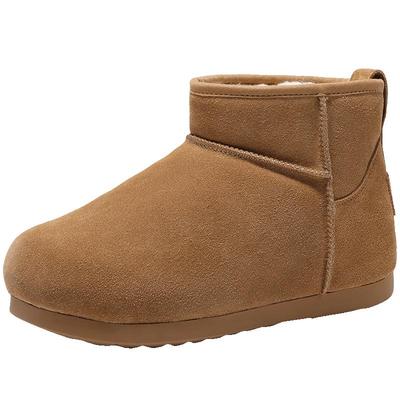 明星同款百丽小土豆厚底吐司雪地靴棉鞋冬季保暖加绒女靴D2G1DD预