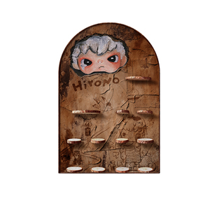 小野系列盲盒潮玩收纳展示架手办摆件萌粒展示柜多层挂墙小收纳盒