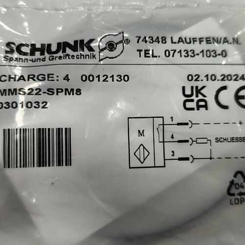 议价-SCHUNK  雄克，气爪磁性开关，MMS22-SPM8