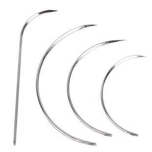 兽用缝合线宠物手术缝合针兽医器械不锈钢直针弯针三角针动物针线