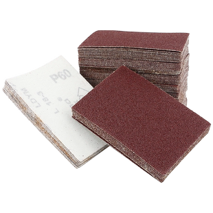 百马方形砂纸70*100/100*110植绒砂纸 异形拉绒砂纸 打磨机砂纸片