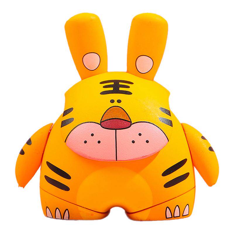 十二生肖汽车摆件面具熊卡通饰品