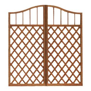 防腐木花园栅栏门别墅庭院篱笆门护栏菜园木门围栏小门网格入户门