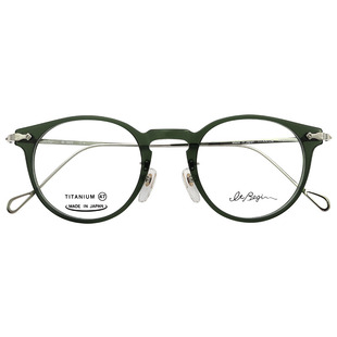 日本It Begin眼镜框男女赛璐珞钛金属板材近视复古超轻眼镜架3033