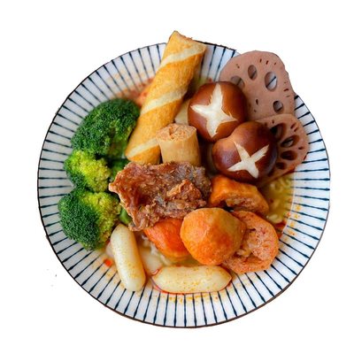 鱼肉猪肉丸子汤汁饱满自制麻辣烫