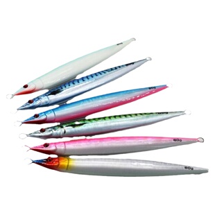 日本小杰克铁板饵夜光款海钓船钓马鲛黄鲣慢摇铁板饵60g80g面条鱼