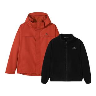 明星同款【朱雀童装冲锋衣】拓路者三合一男童女童防水保暖外套