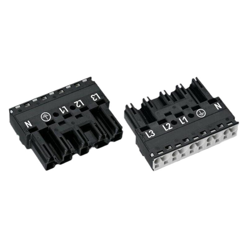 WAGO万可公母连接器WINSTA® MIDI黑色5极插头770-215