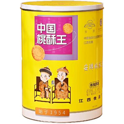 安牌乐平桃酥饼1480克铁桶装原味