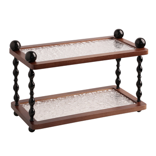 贝汉美中古风轻奢钥匙架收纳摆件桌面装饰品家居入户玄关置物架