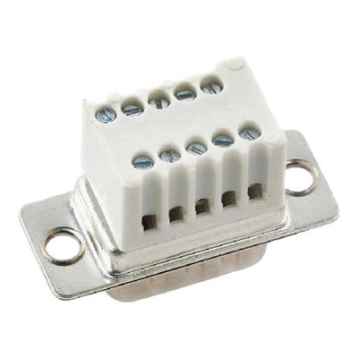 免焊接DB9公头母头RS232/485串口头PLC九针插头镀金针COM口迷你型