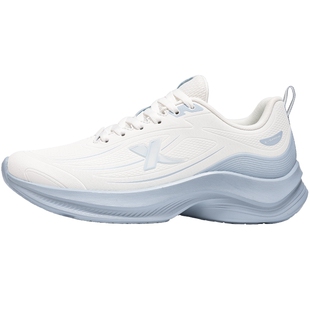 特步官方旗舰店正品女鞋运动鞋跑步鞋夏季皮面防水软底减震休闲鞋