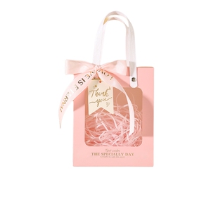 简约开窗礼盒手提礼品袋子实用伴手礼结婚回礼ins风节日小礼物盒